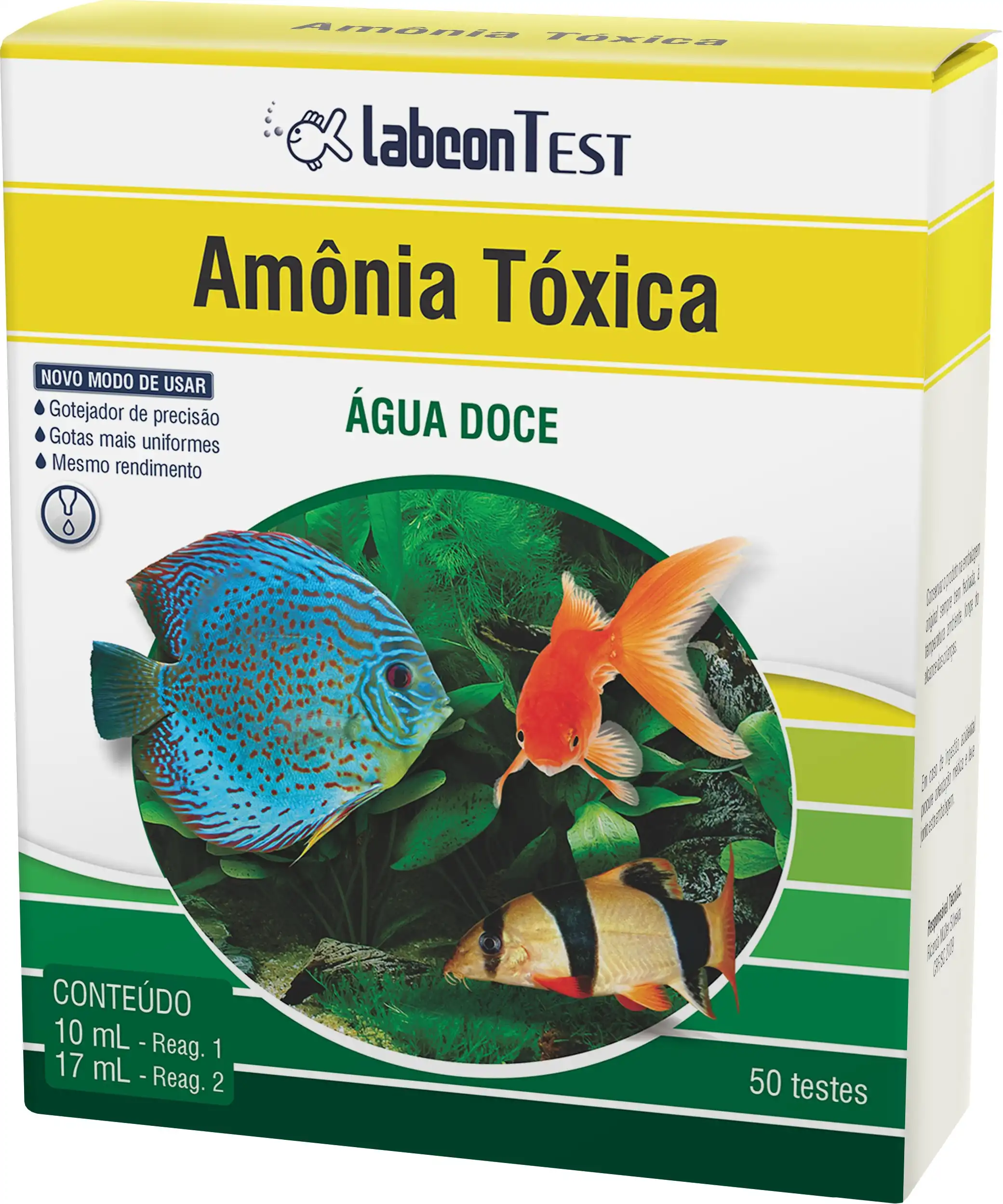 TESTKIT AGUA - LABCON TEST AMONIA TOXICA - AGUA DOCE