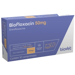 BIOFLOXACIN 50 MG 10 COMP (ENROFLOXACINA)