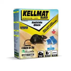KELLMAT RATICIDA BLOCO CAIXINHA 4X20gr