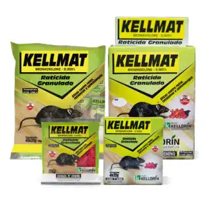 KELLMAT RATICIDA GRANULADO ROSA 40X25G
