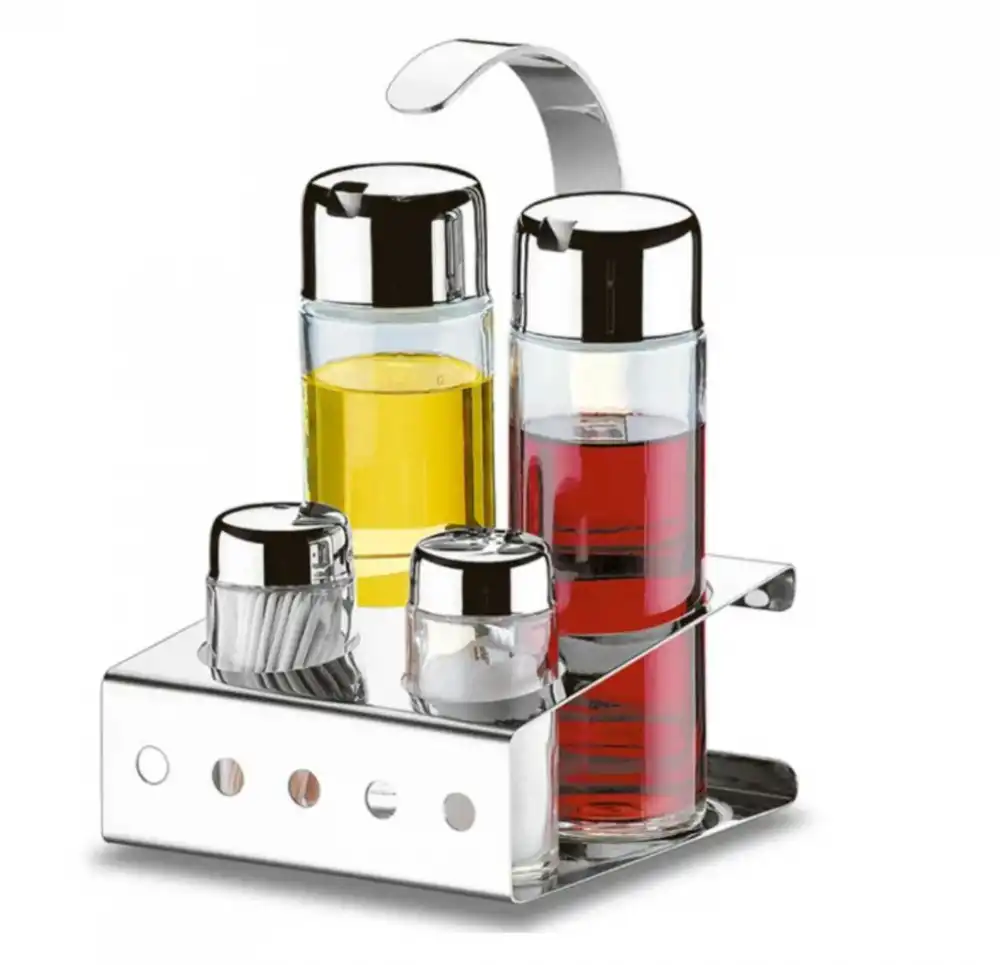Galheteiro Inox Brinox Parma 5 Peças