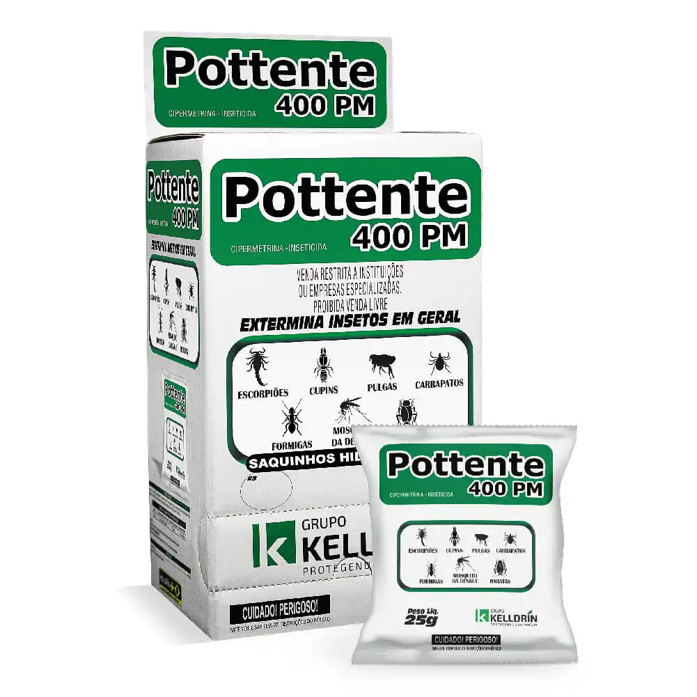 POTTENTE 400 PM HIDROSSOLUVEL 40X25G (CIPERMETRINA 40%)