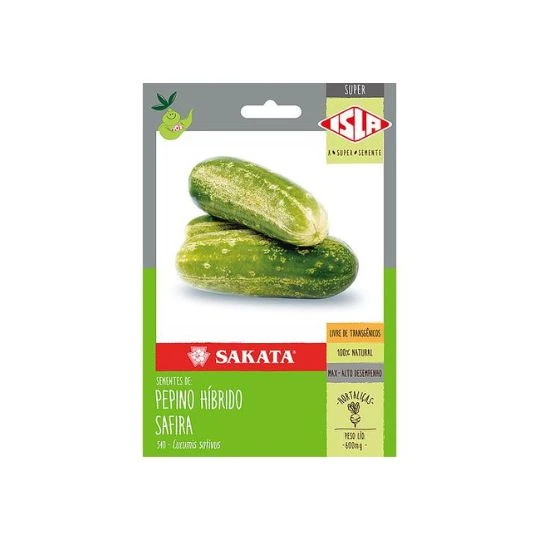 PEPINO HIBRIDO SAFIRA SP-SDA 10 UN 0,600MG 