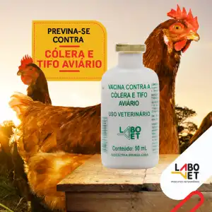 VACINA CONTRA COLERA E TIFO (AVIARIO) 50 ML 50 DS