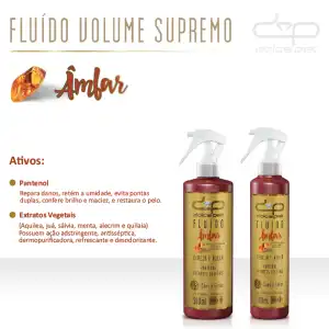 FLUIDO VOLUME SUPREMO CEREJA E AVELA (AMBAR) P.U. 500 ML