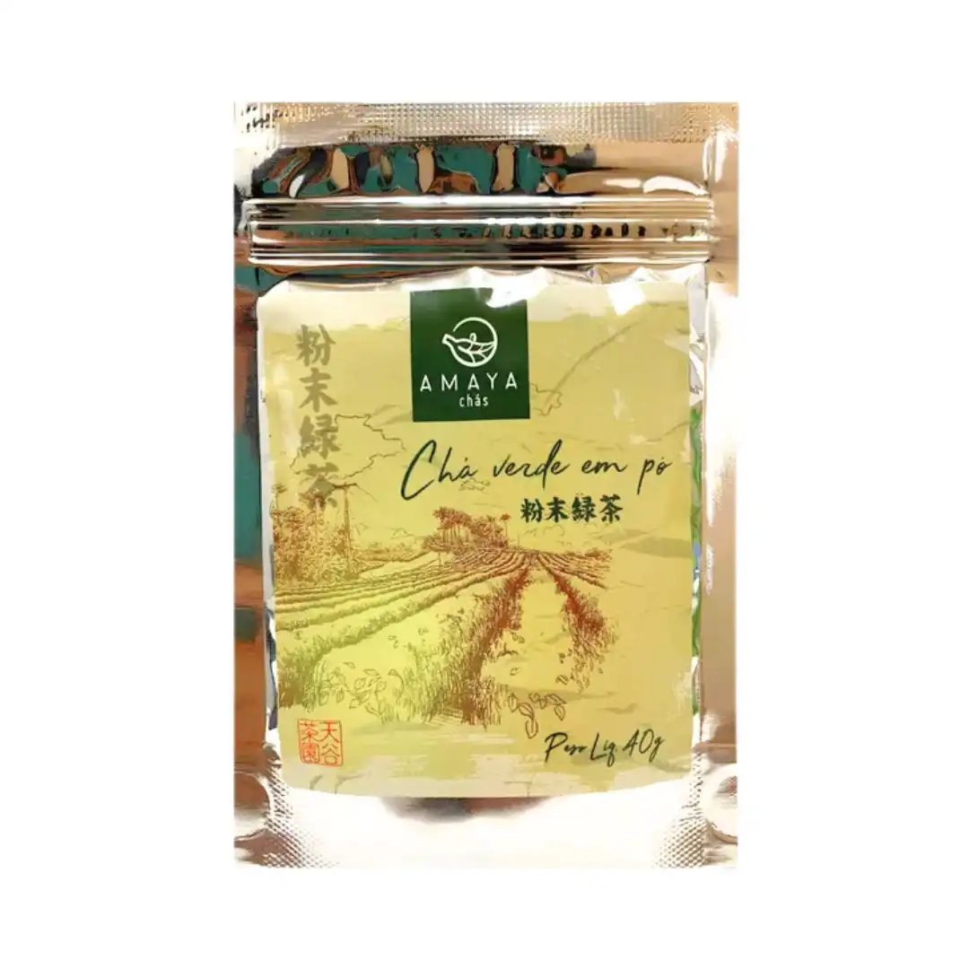 CHA VERDE EM PO AMAYA 40G