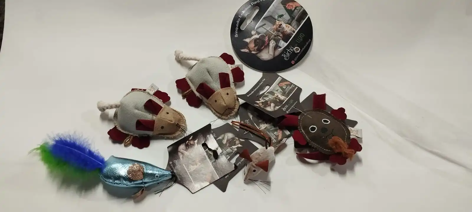 BRINQUEDOS PET BICHO com LUXO CLIP STRIP 10 UND