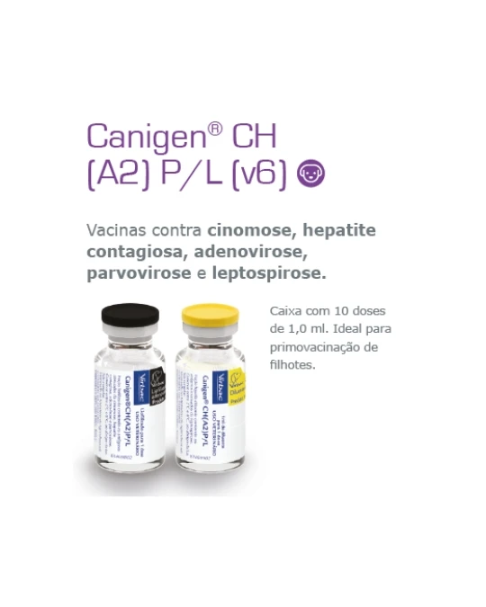 VACINA CANIGEN® CH(A2)P/L C/10 DOSES (VIROSE) 
