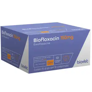 BIOFLOXACIN 150 MG DISPLAY 15X10 COMP (ENROFLOXACINA)