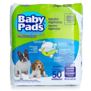 TAPETE HIG. BABY PADS 60X65 C/ 50 UN