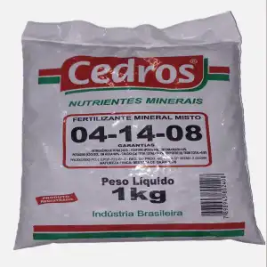 FERTILIZANTE 04-14-08 PCT 1 KG SOL. EM AGUA 04%