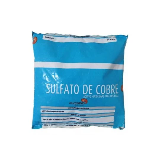 SULFATO DE COBRE  PACOTE 1KG