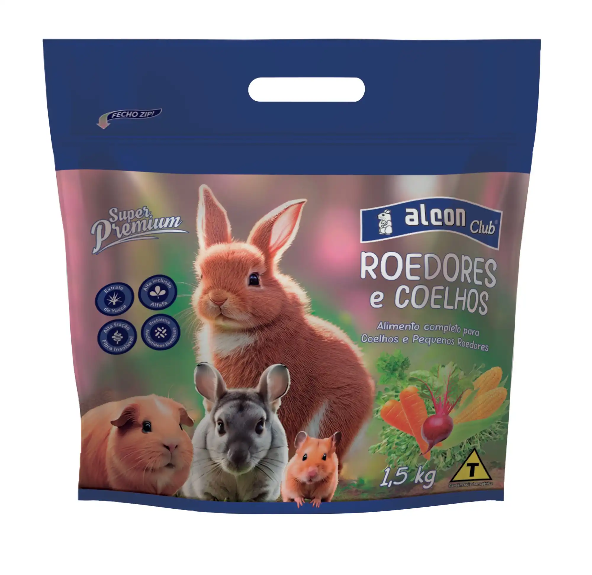 RAÇÃO - ALCON CLUB ROEDORES E COELHOS 1,5 KG