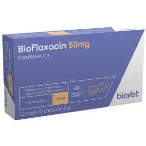 BIOFLOXACIN 50 MG 10 COMP (ENROFLOXACINA)