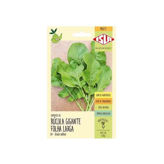 RUCULA GIGANTE FOLHA LARGA MT 20 ENV. 2 GR