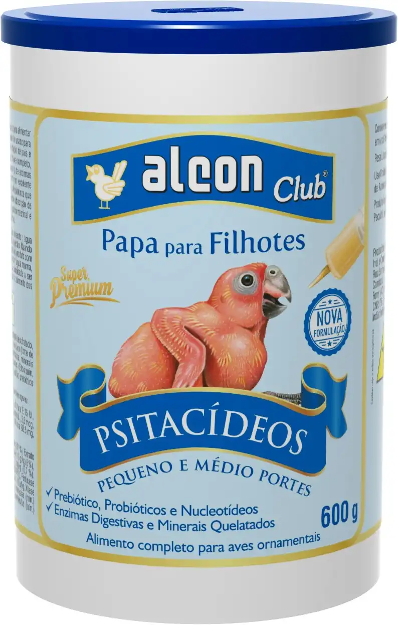 RAÇÃO - ALCON CLUB PAPA FILHOTES PSITACIDEOS 600 G