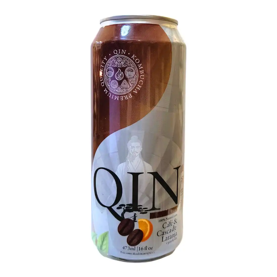 KOMBUCHA QIN CAFE E CASCA DE LARANJA LATA 473ML