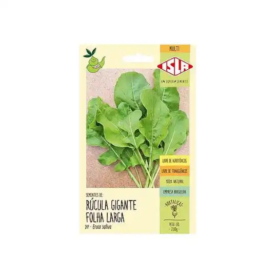 RUCULA GIGANTE FOLHA LARGA MT 20 ENV. 2 GR