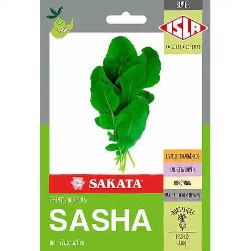 RUCULA SASHA SP 10 UN 8 GR (folha larga)