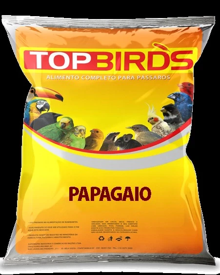 MISTURA PAPAGAIO TOP BIRDS PREMIUM 8 KG