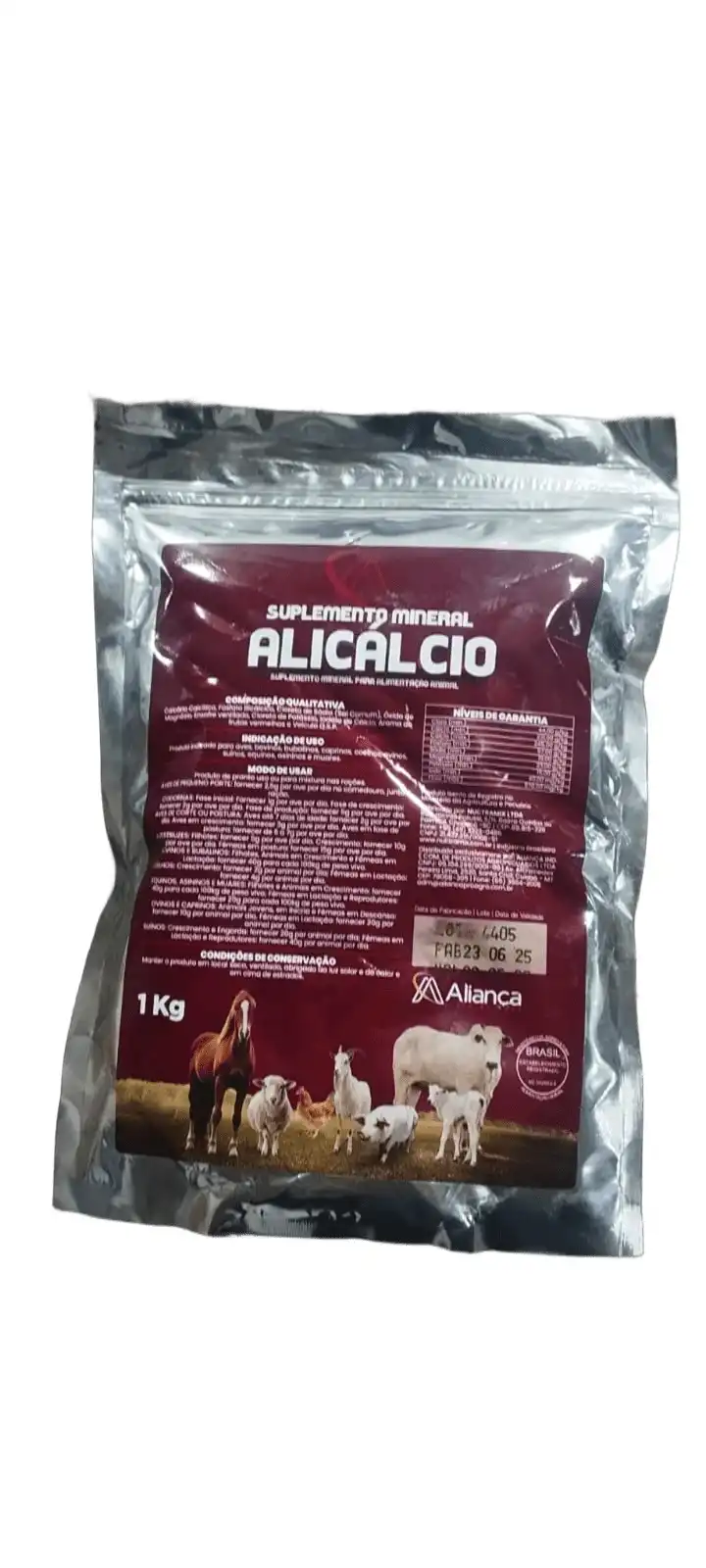 ALICÁLCIO 1 KG (FARINHA DE CALCIO)