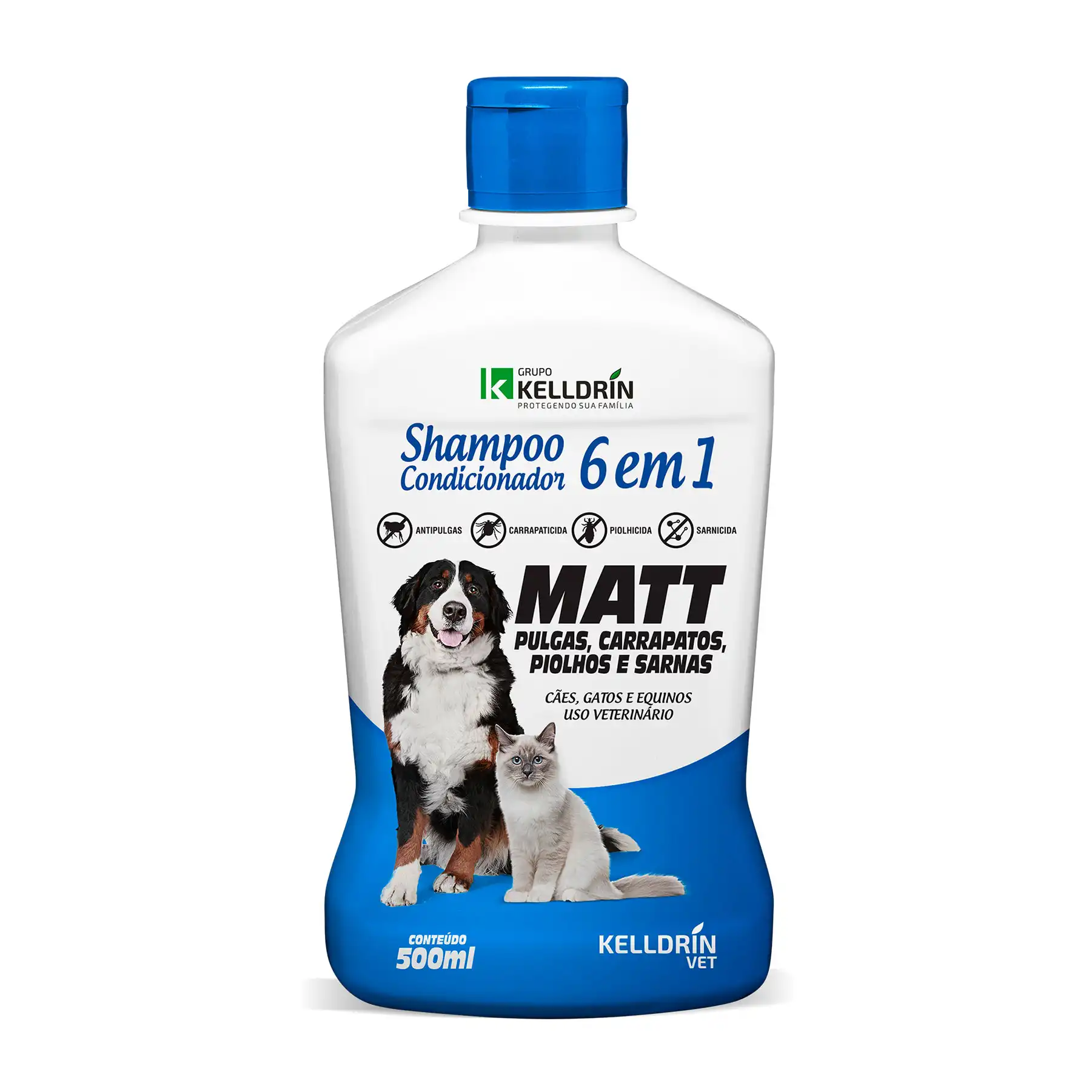 SHAMPOO E COND 6X1 MATT PULGAS 500ML