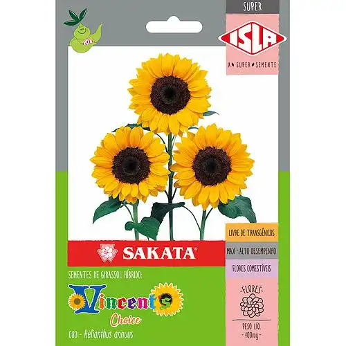 GIRASSOL VINCENTS II CHOICE /HIBRIDO SP 10 UN 400 mg