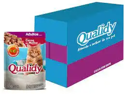 SACHE CAT QUALIDY CARNE AO MOLHO DS C/ 18 UN 85 GR