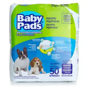 TAPETE HIG. BABY PADS 60X65 C/ 50 UN