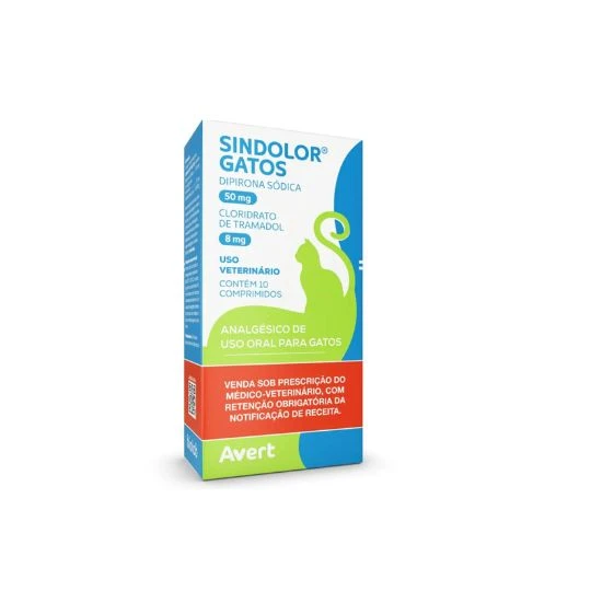 SINDOLOR GATOS 50/8MG COMP. 10