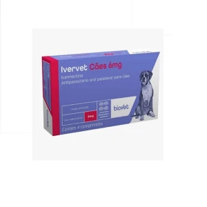 IVERVET 6MG CAES ATE 30 KGS 4 COMP. (IVERMECTINA)