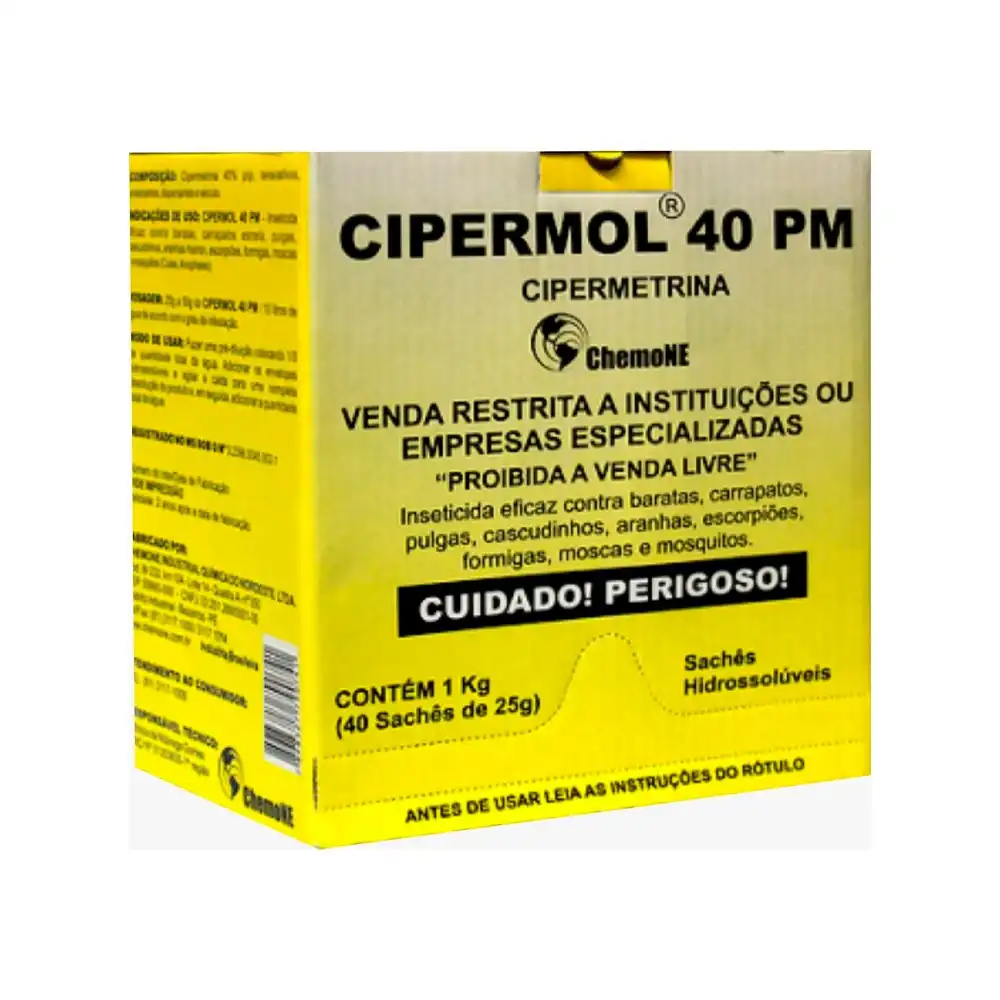 CIPERMOL 40PM ENV. HIDROSOLUVEL 40X25G(CIPERMETRINA 40%)
