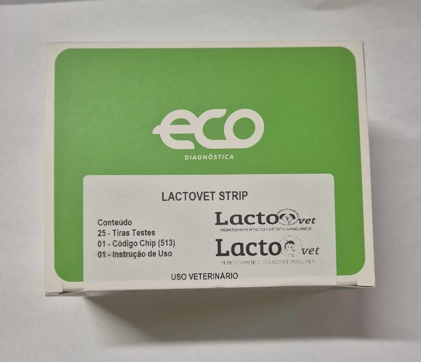 TIRAS LACTOVET STRIP - KIT C/25 TIRAS TESTES
