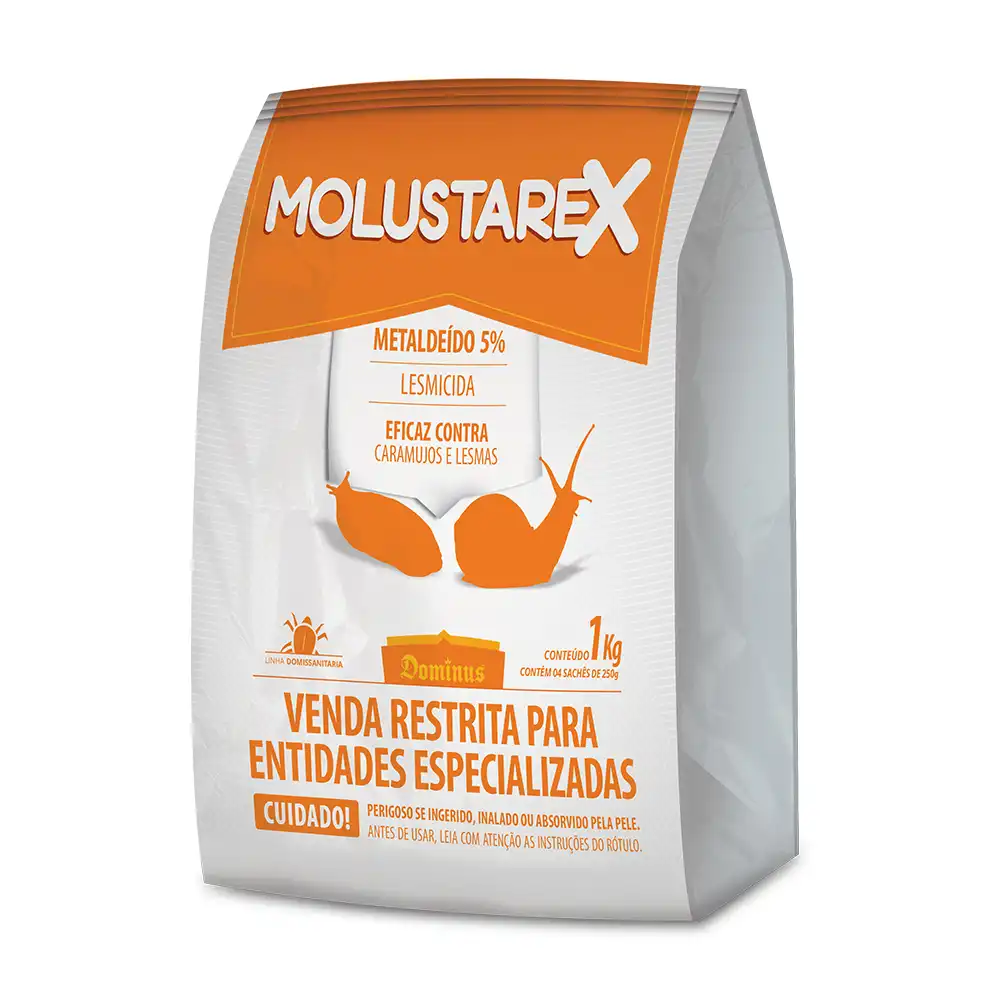 LESMICIDA MOLUSTAREX 1KG (4X250 GR) (METALDEIDO 5%)