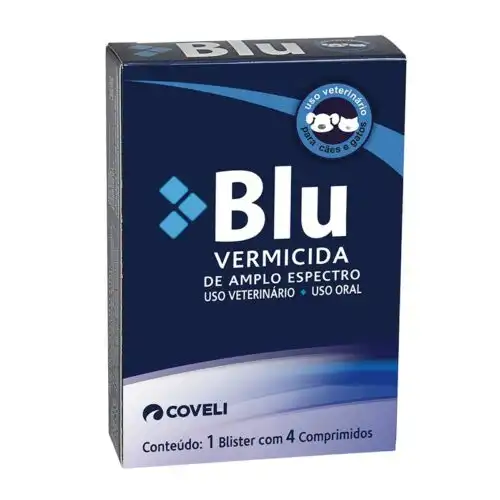 BLU VERMICIDA 4 COMP (ALBENDAZOL, PRAZIQUANTEL)