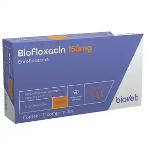 BIOFLOXACIN 150 MG 10 COMP (ENROFLOXACINA)