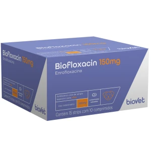 BIOFLOXACIN 150 MG DISPLAY 15X10 COMP (ENROFLOXACINA)