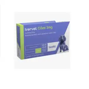 IVERVET 3MG CAES ATE 15 KG  4 COMP. (IVERMECTINA)