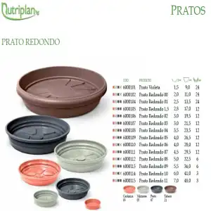 PRATO 04 PRETO - 19CM DIÂMETRO