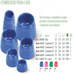 COMED. P/ CAES N 04 CAP. 2.5 LT AZUL