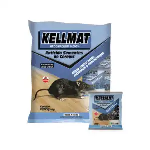KELLMAT RATICIDA SEMENTES CEREAIS AZUL 40X25G