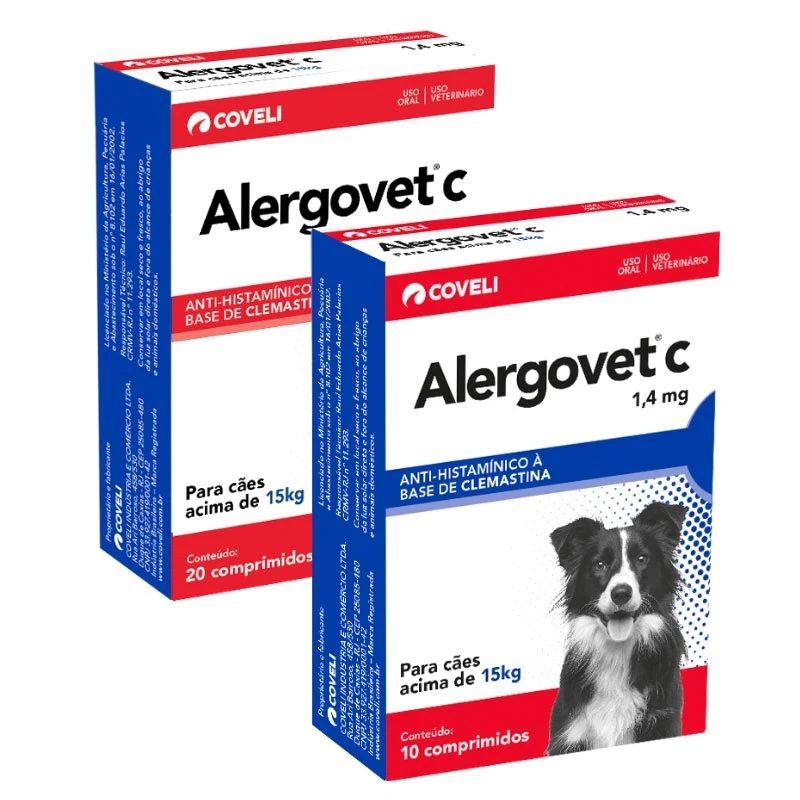 ALERGOVET 1,4 MG C/ 10 COMPRIMIDOS (CLEMASTINA)