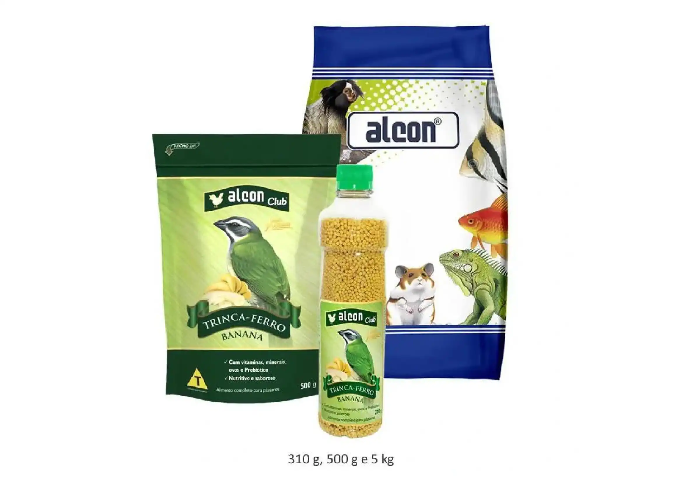 RAÇÃO - ALCON CLUB TRINCA-FERRO BANANA 310 G