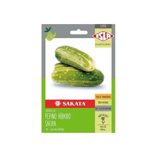 PEPINO HIBRIDO SAFIRA SP-SDA 10 UN 0,600MG 